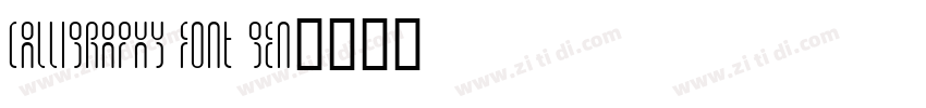 Calligraphy Font Gen字体转换